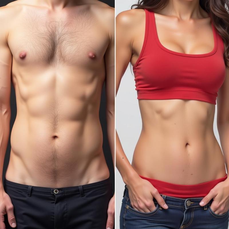 Nốt ruồi gần rốn ở nữ
