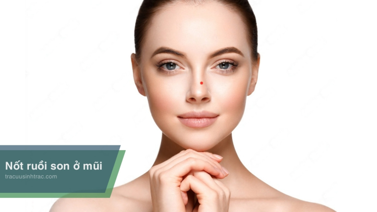 Nốt ruồi son ở cổ nữ