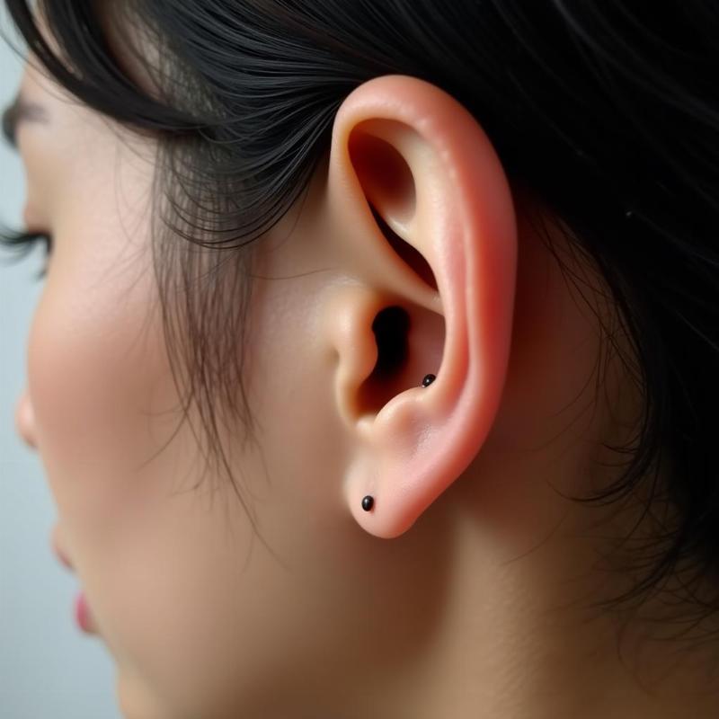 Nốt ruồi trên tai ngoài