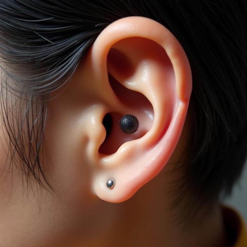 Nốt ruồi trong lòng tai