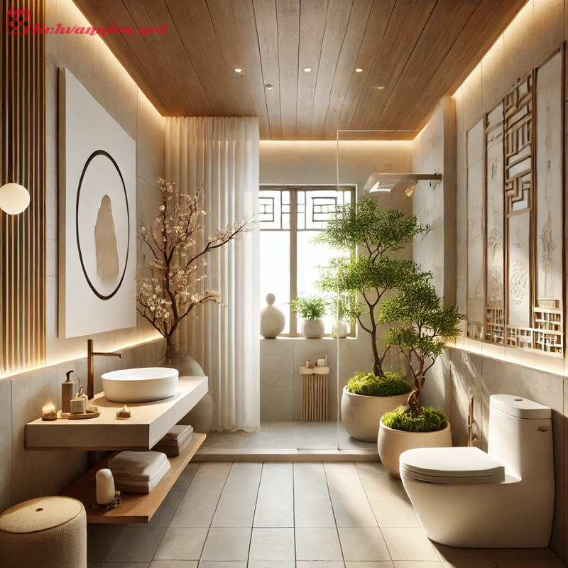 Phong thuỷ nhà vệ sinh theo nguyên tắc hiện đại