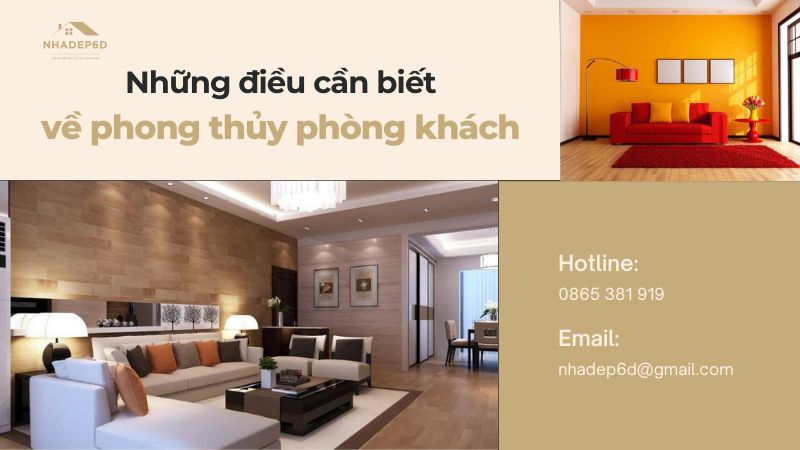 Phong thuỷ phòng khách mang lại tài lộc và may mắn