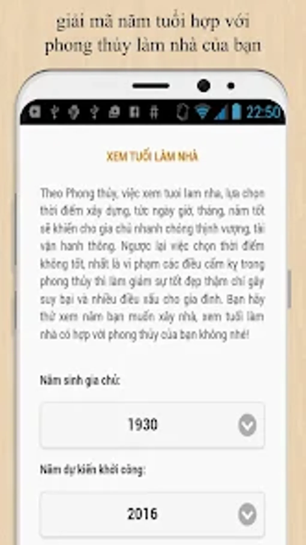 Xem tuổi làm nhà hợp phong thuỷ năm nay
