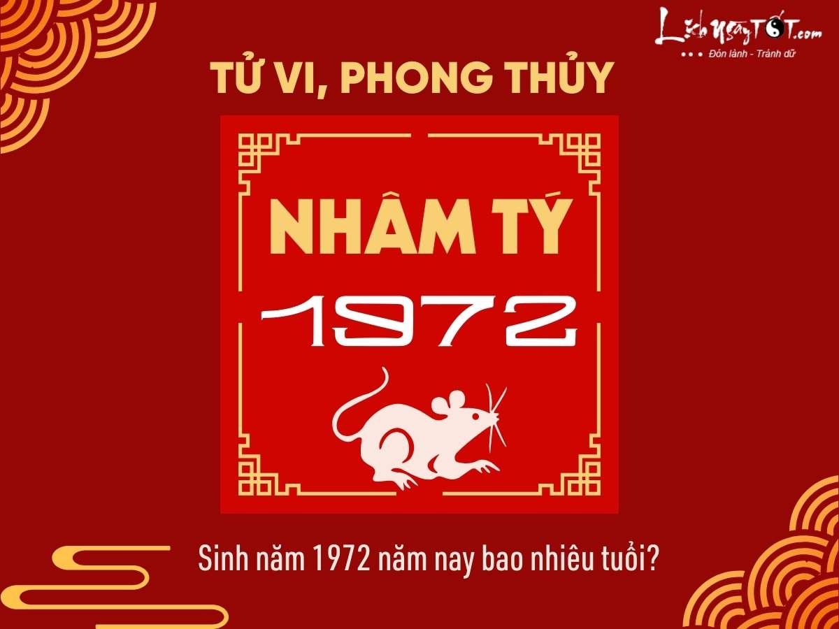 Tử vi tuổi Nhâm Tý 1972 nữ mạng năm 2025