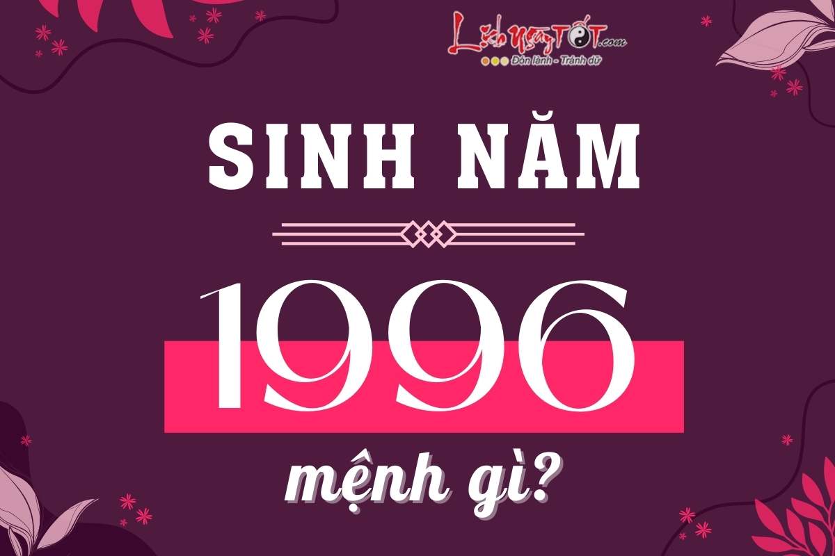 Bản đồ chiêm tinh Vệ Đà cho người sinh năm 1996