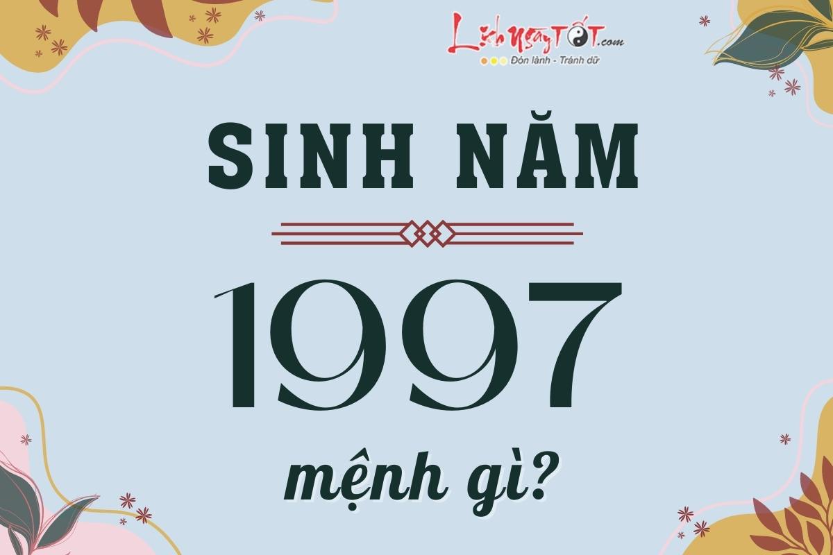 Bản đồ chiêm tinh Vệ Đà cho người sinh năm 1997
