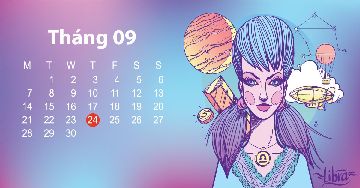 Hình tổng hợp các cung hoàng đạo tháng 9