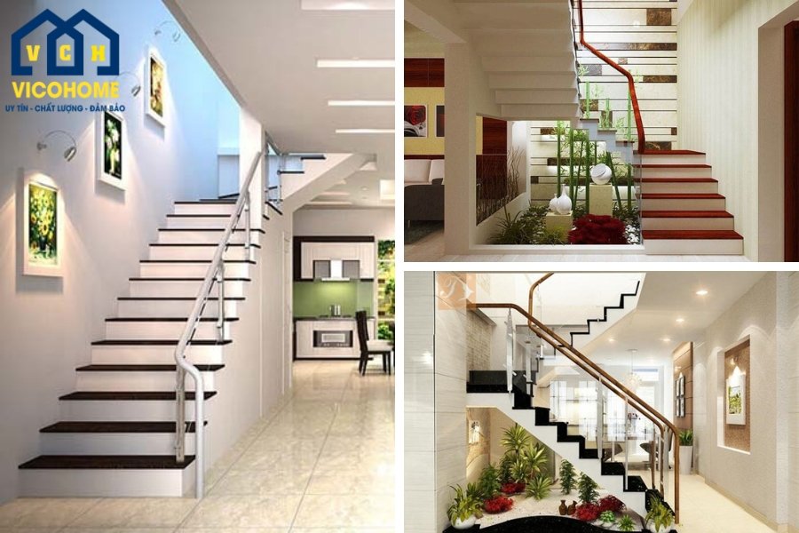 Cầu thang hợp phong thủy trong nhà hiện đại