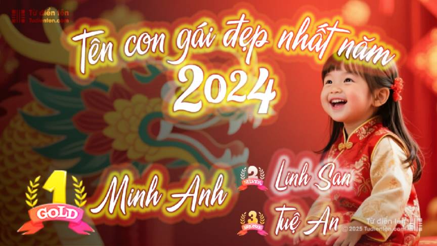 Đặt tên con gái 2024 hợp phong thuỷ may mắn