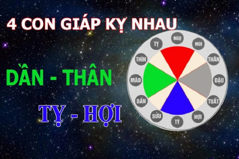 Tứ hành xung tuổi Hợi và các tuổi xung khắc