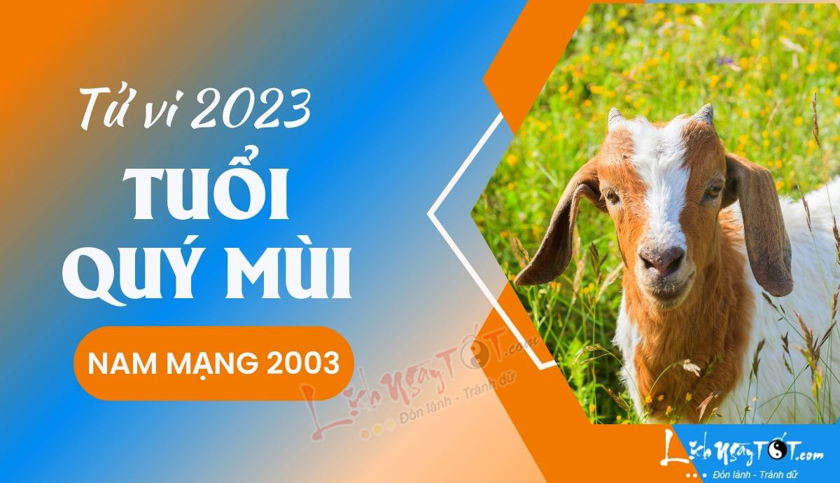 Vận mệnh tuổi Quý Mùi 2003