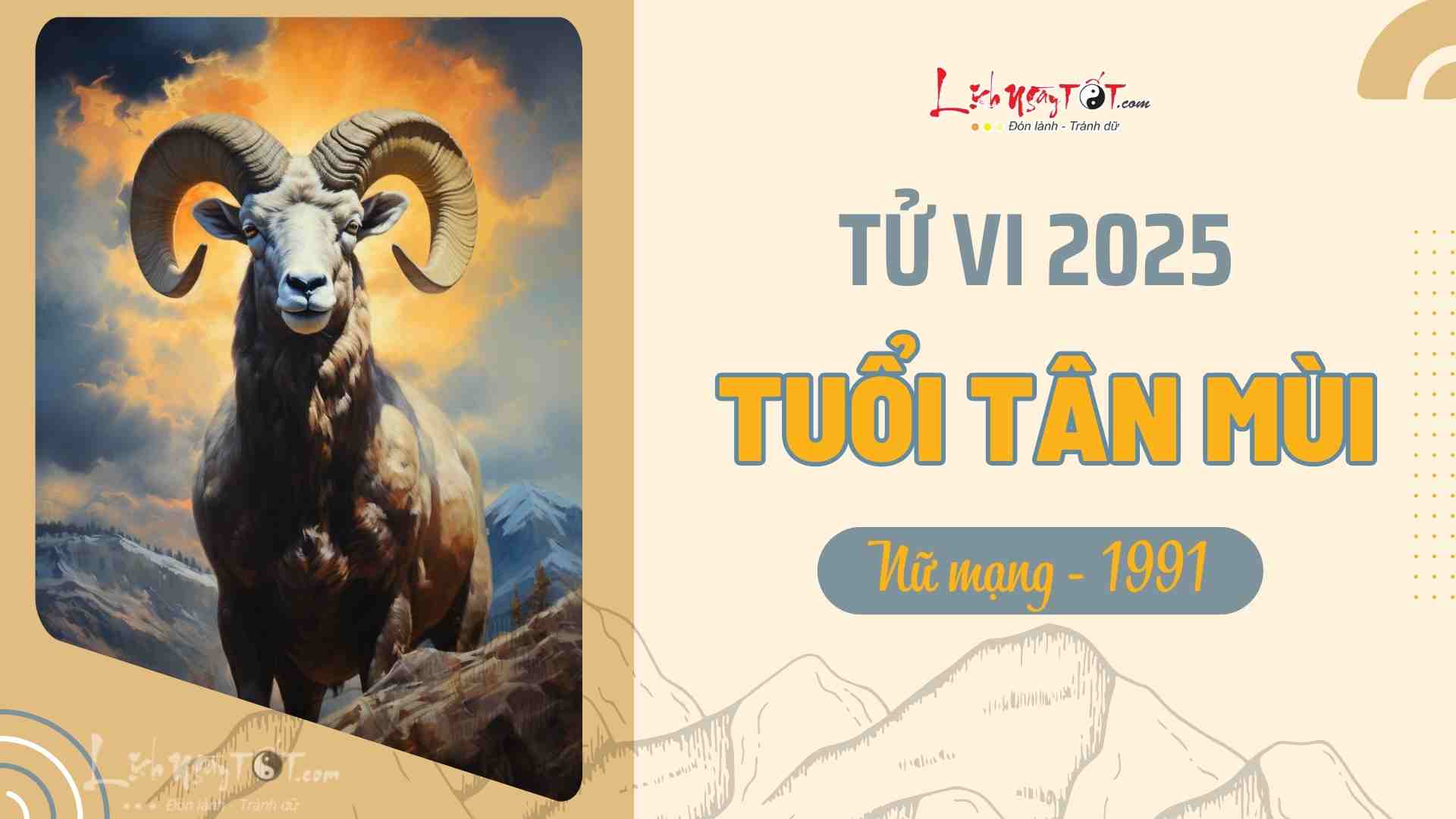 Tử vi nữ Tân Mùi 1991 năm 2025 chi tiết