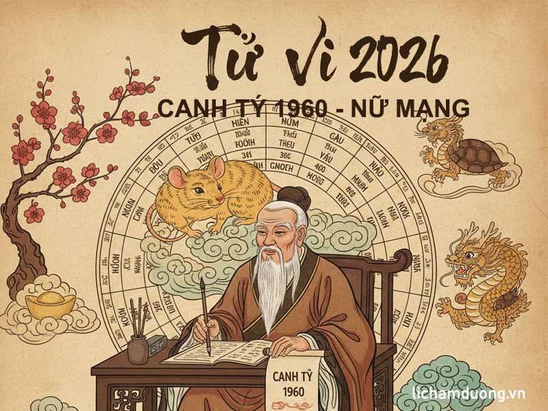 Tử vi nam Canh Tý 1960 năm 2026 chi tiết