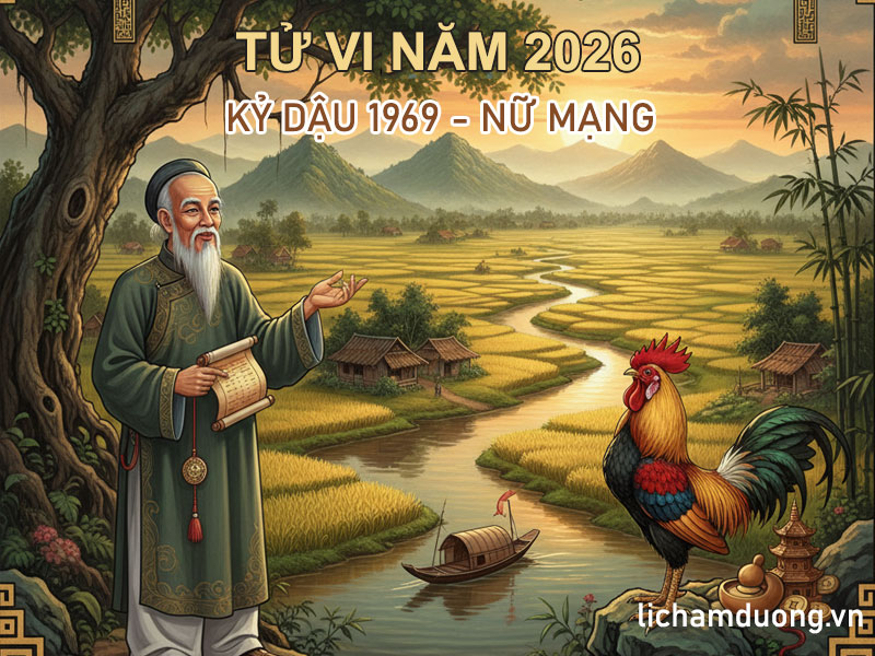 Tử vi nữ Kỷ Dậu 1969 năm 2026 chi tiết
