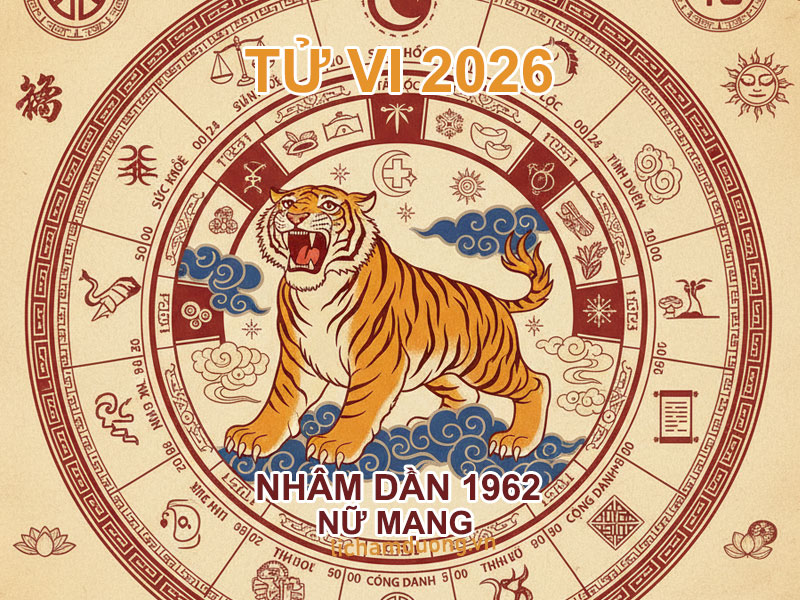 Tử vi nữ Nhâm Dần 1962 năm 2026 chi tiết
