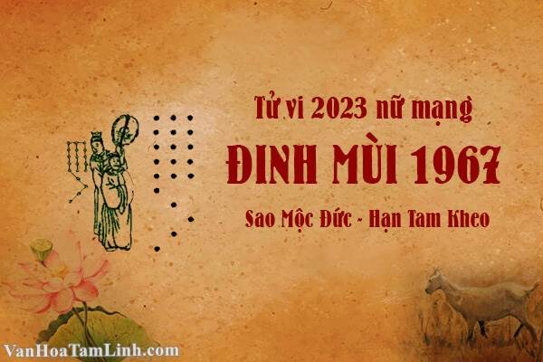 Tử vi nữ tuổi Đinh Mùi 1967 năm 2023