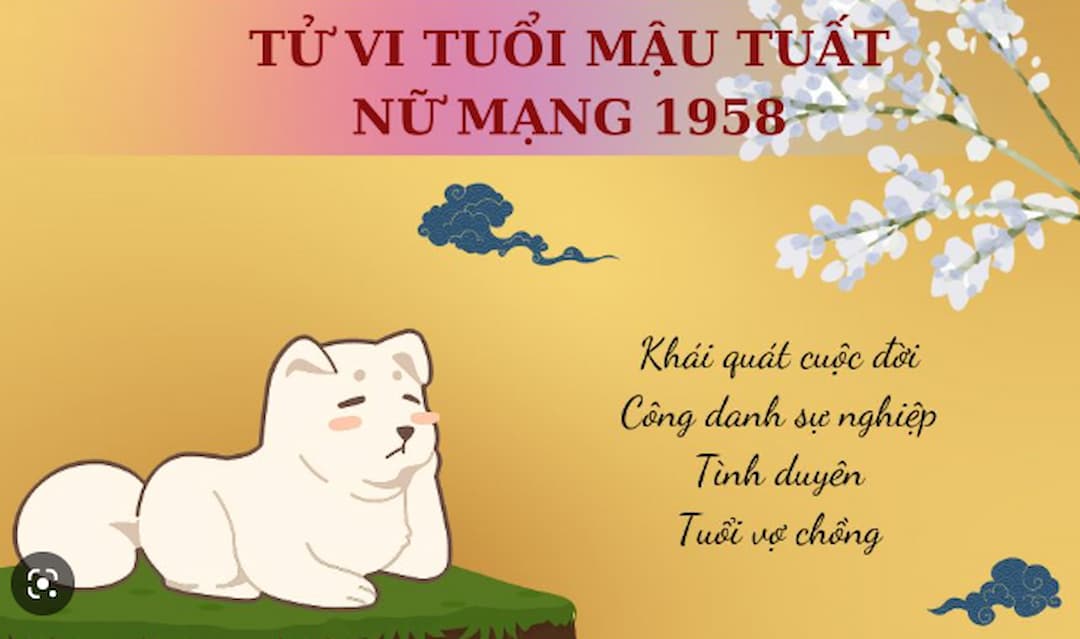 Tử vi trọn đời tuổi Mậu Tuất 1958