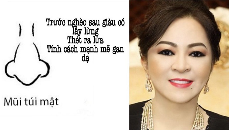 Dáng mũi đẹp của phụ nữ phát tài