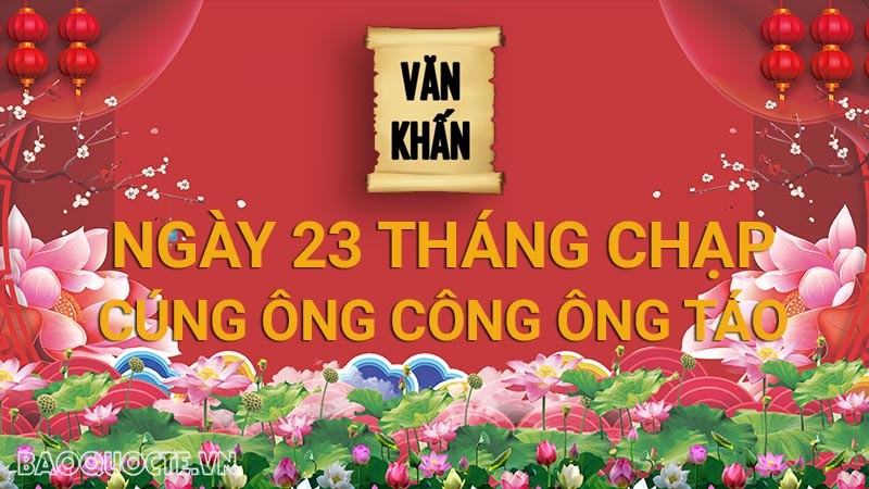 Mâm cúng ông Công ông Táo ngày 23 tháng Chạp đầy đủ