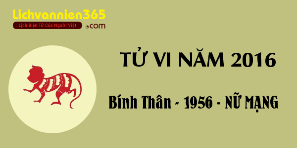 Xem tử vi tuổi Bính Thân 2016 nữ mạng
