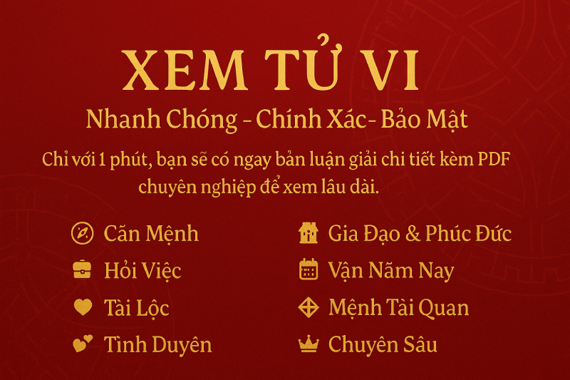 Xem tử vi online miễn phí chính xác năm 2024
