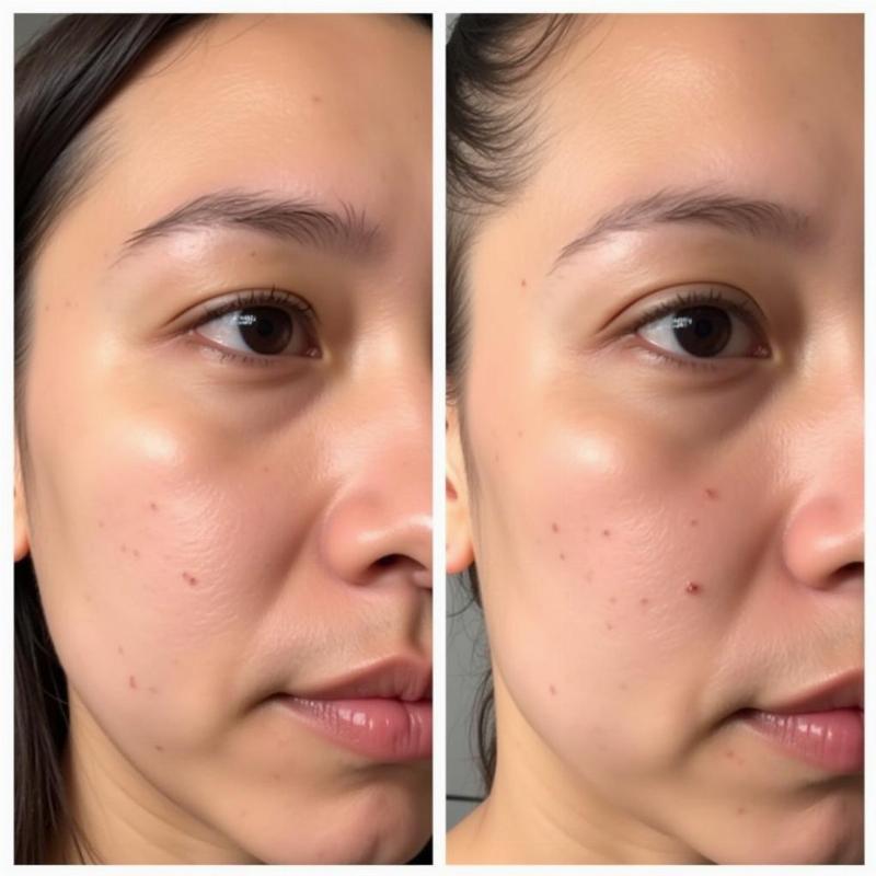 Nốt ruồi trên mắt phải nữ