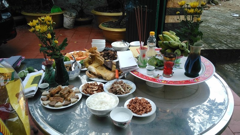Mâm cúng dọn nhà cuối năm truyền thống Việt Nam